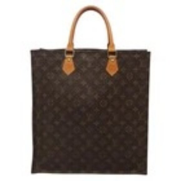 LOUIS VUITTON Monogram Sac Plat Hand Bag M51140 LV Auth 139486 - Picture 1 of 16